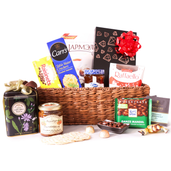 alcohol-free international gift basket delivery